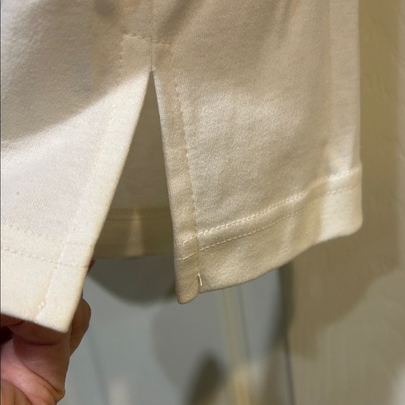 NWT BonWorth Women's Cream Embroidered Floral & Butterfly Tee - Picture 11 of 12